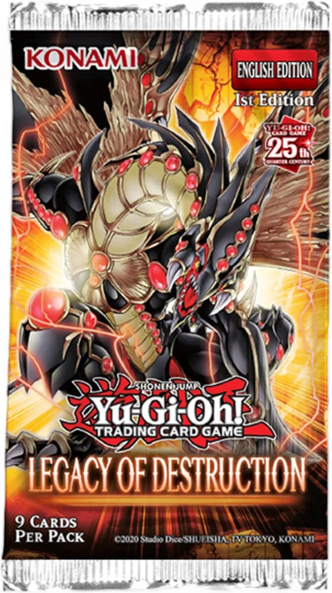Konami Yu-Gi-Oh! Legacy of Destruction Booster - 9 Stuks