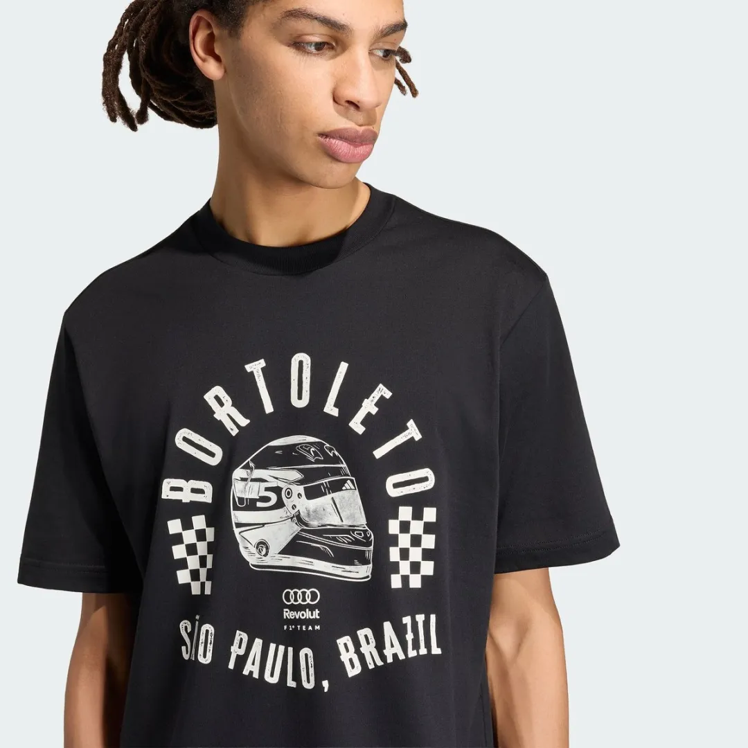 adidas Performance F1 Team Bortoleto Graphic II T-shirt - Zwart