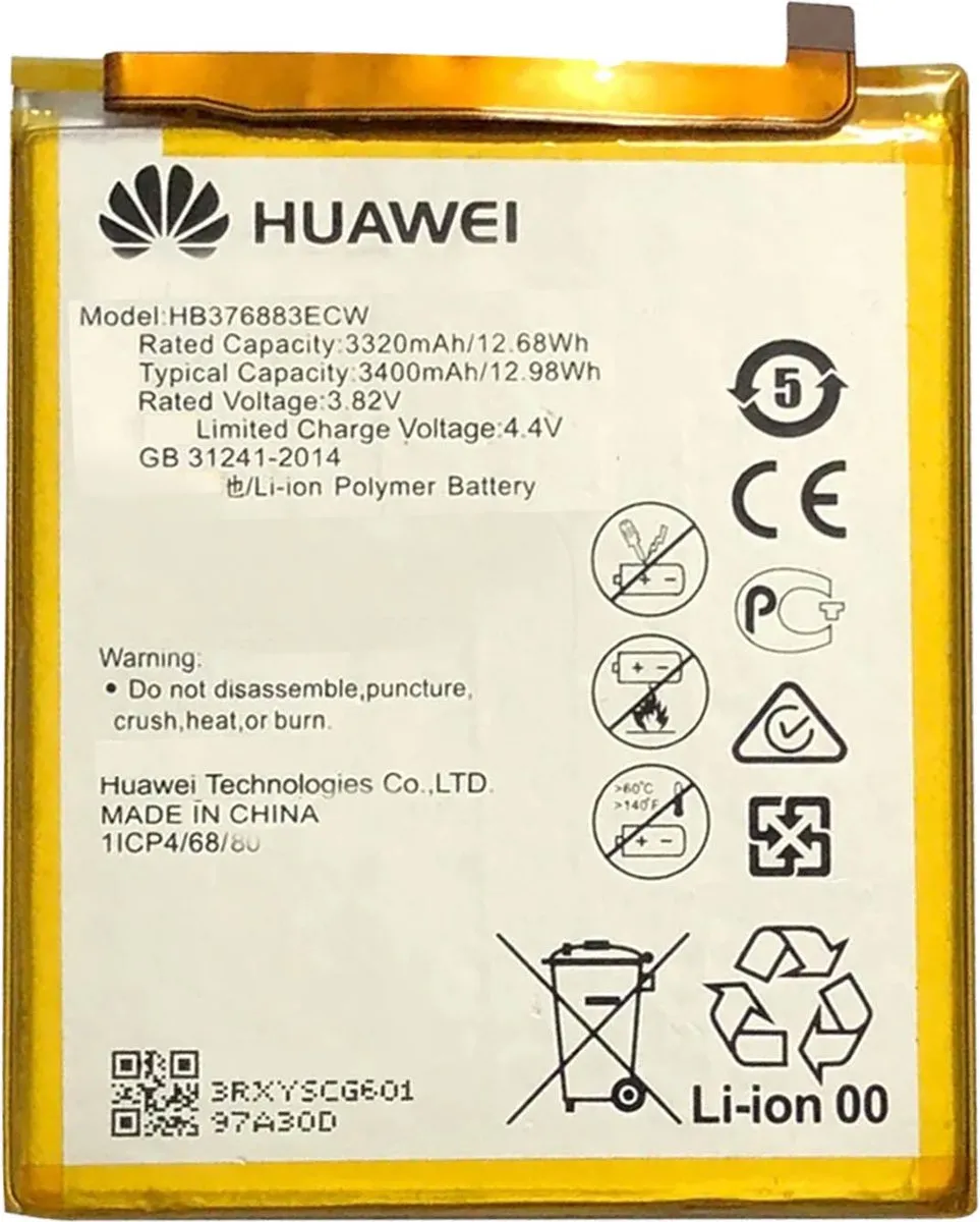Huawei P9 Plus HB376883ECW Interne batterij - 3400mAh - Wit - afbeelding 5 van 5