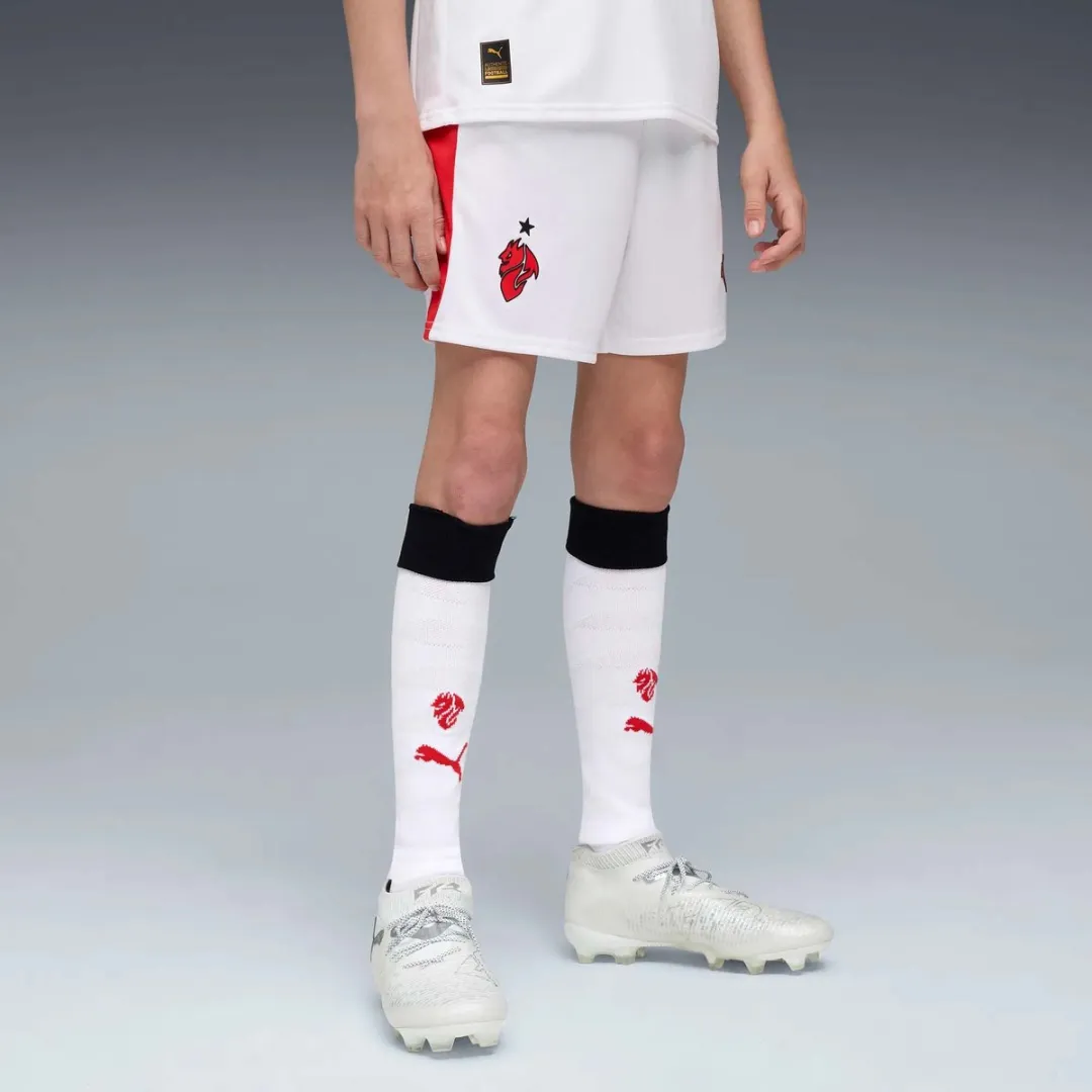 PUMA ACM Shorts Replica Jr Trainingsbroek 128 - Wit - afbeelding 6 van 6