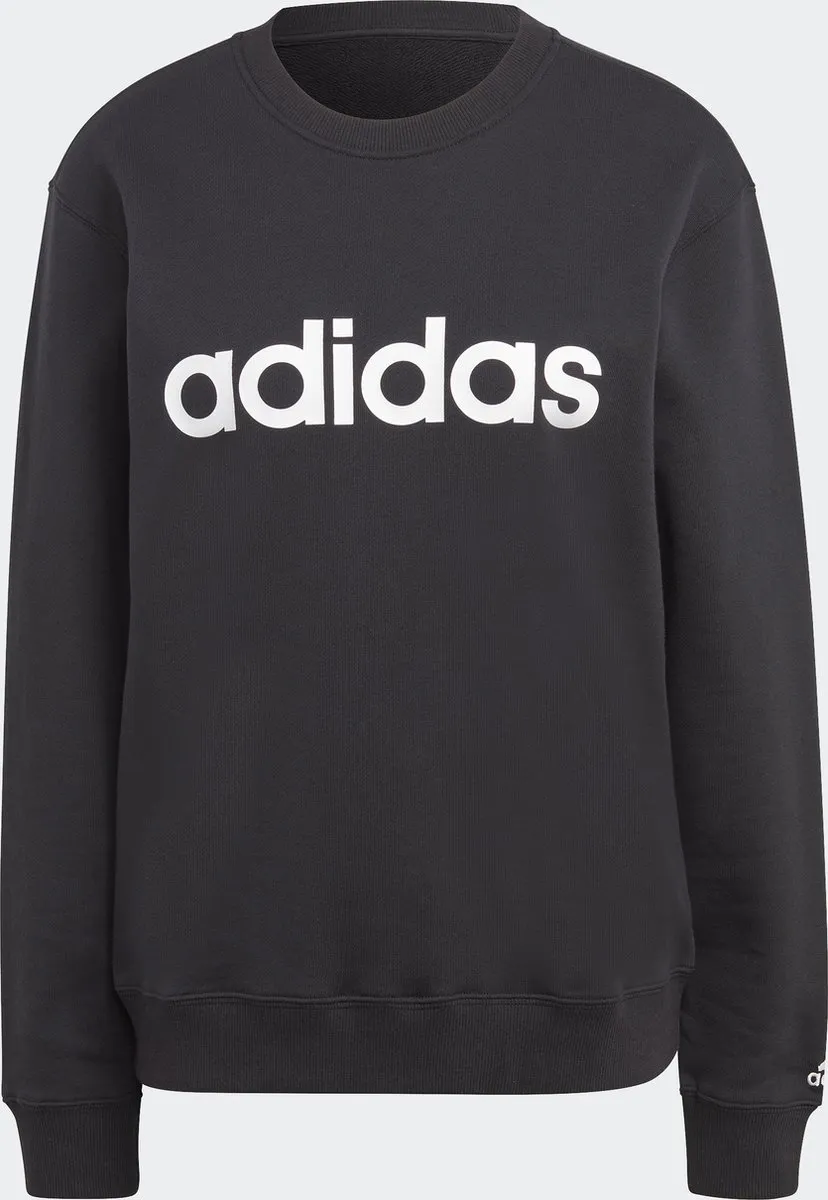 adidas Sportswear Essentials Linear French Terry Sweatshirt IC6878 - Zwart L