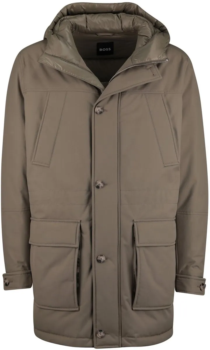 Hugo Boss Parka - Winter - Bruin - 4XL