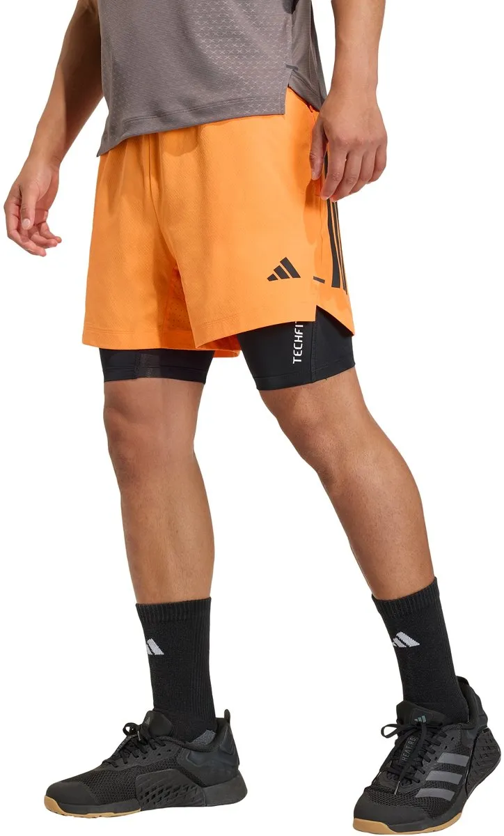 adidas Performance D4T PrimeLift 3 Short - Heren - Oranje M