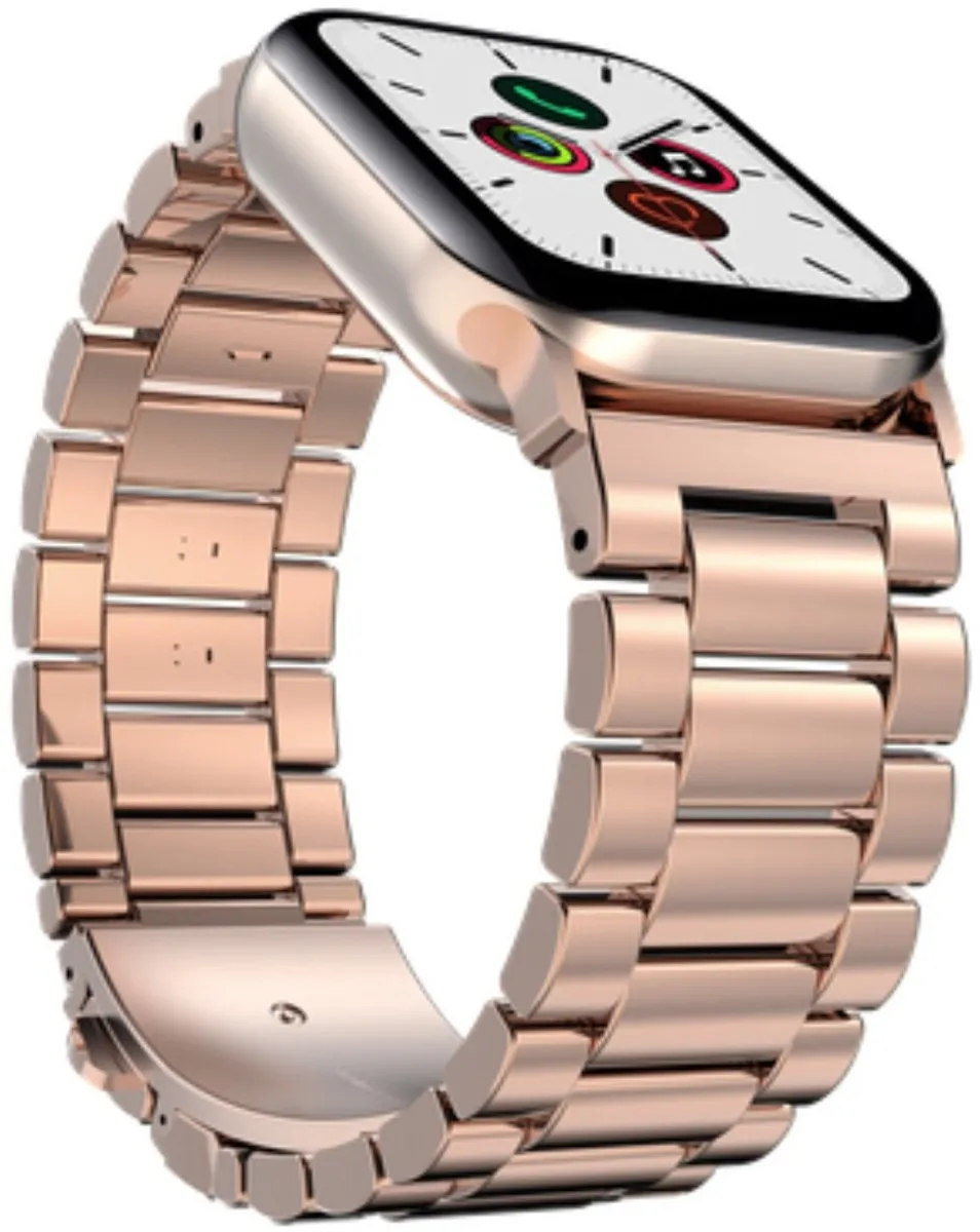 Just in Case Apple Watch PrimeSteel Horlogebandje - 44/45/46/49mm - Rose Goud - afbeelding 2 van 6
