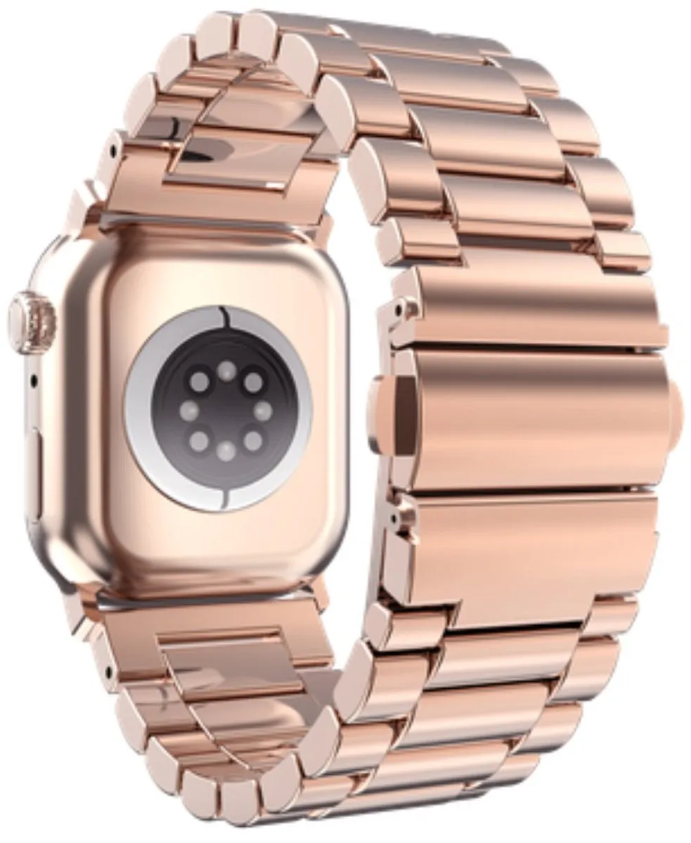 Just in Case Apple Watch PrimeSteel Horlogebandje - 44/45/46/49mm - Rose Goud - afbeelding 6 van 6