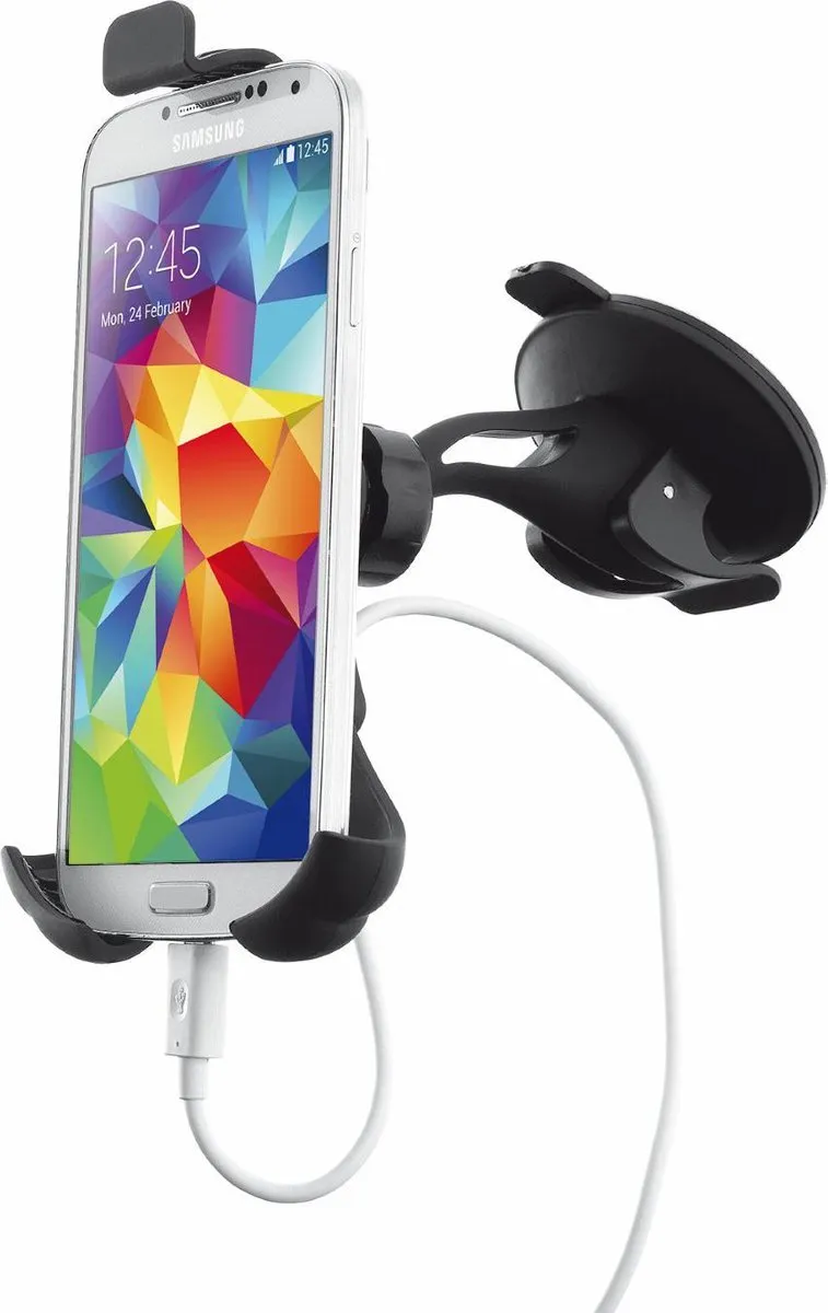 Trust Mobile 18255 Telefoonhouder Auto - Zuignap 360° - Zwart
