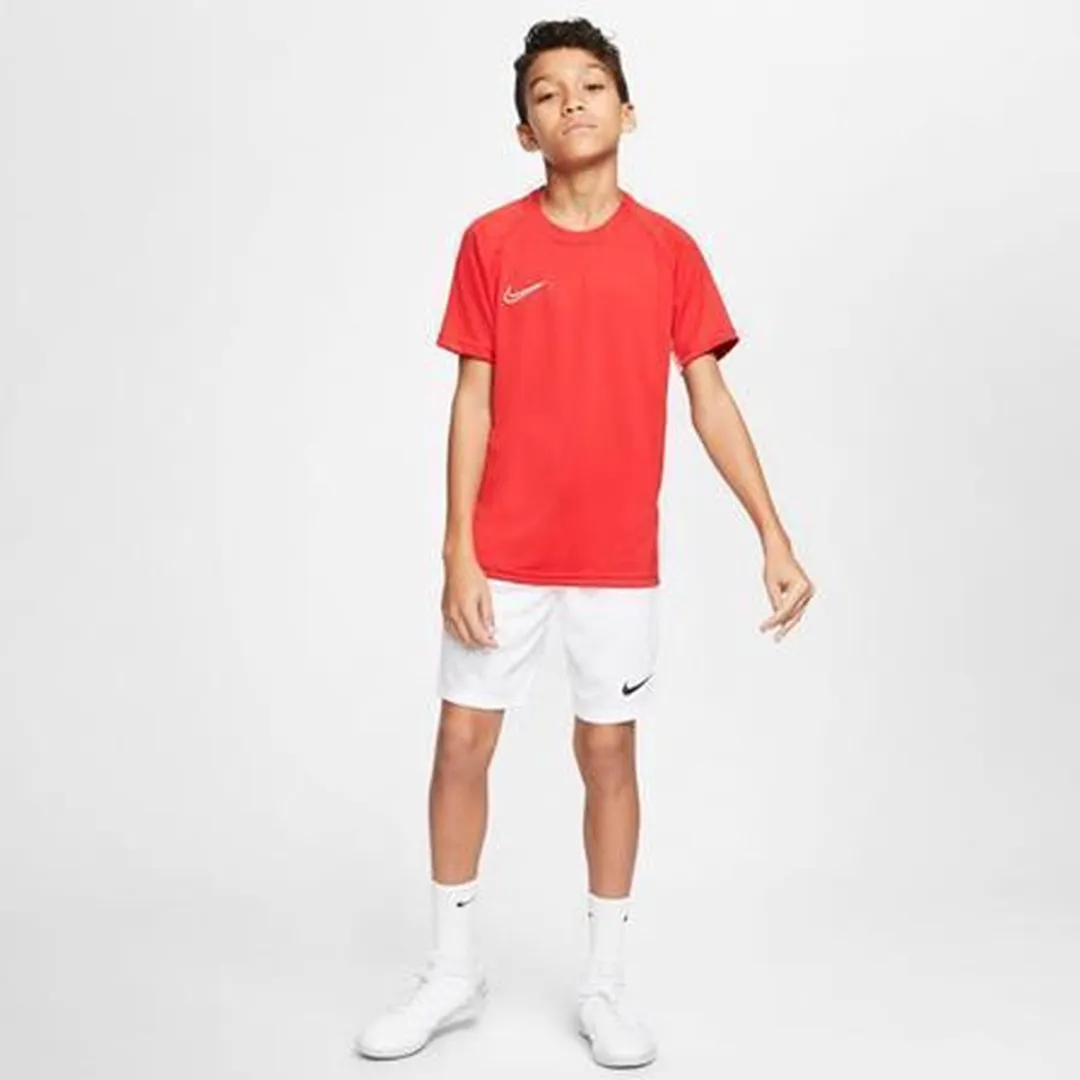 Nike Dri-FIT Park 3 Sportbroek Short - Maat 140 - Wit/Zwart