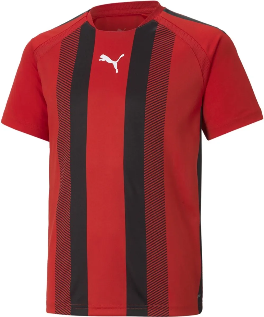 PUMA Teamliga Shirt Kinderen 152 - Rood/Zwart