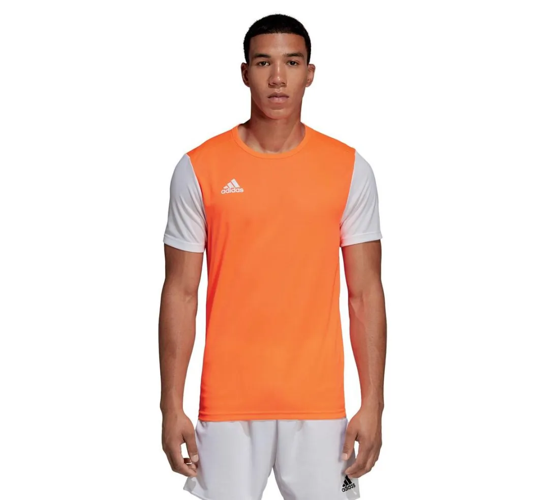 adidas Estro 19 Sportshirt 140 - Oranje/Wit