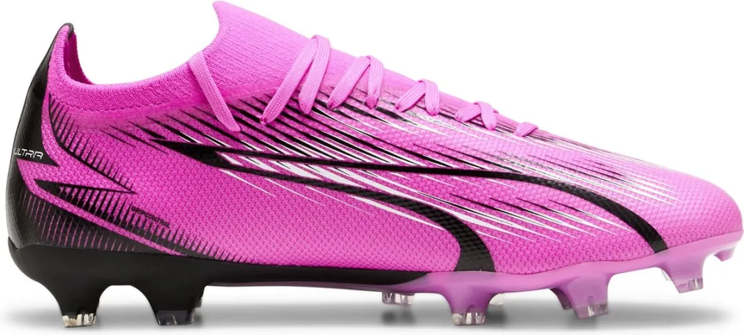 PUMA Ultra Match FG/AG Sportschoenen - Poison Pink/Wit/Zwart - Maat 46