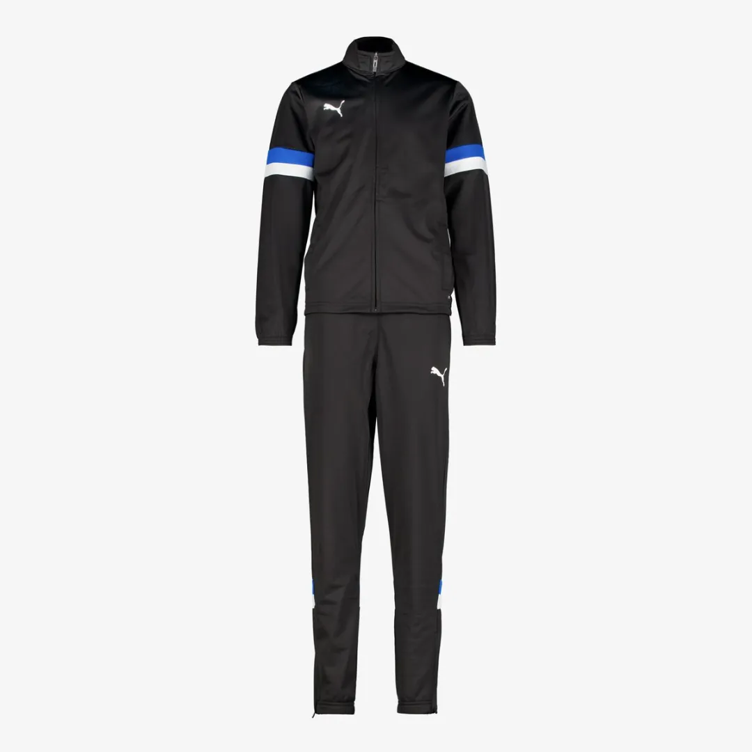PUMA individualRISE Tracksuit Jr Unisex - Trainingspak 164 - PUMA Black/White/Ultra Blue