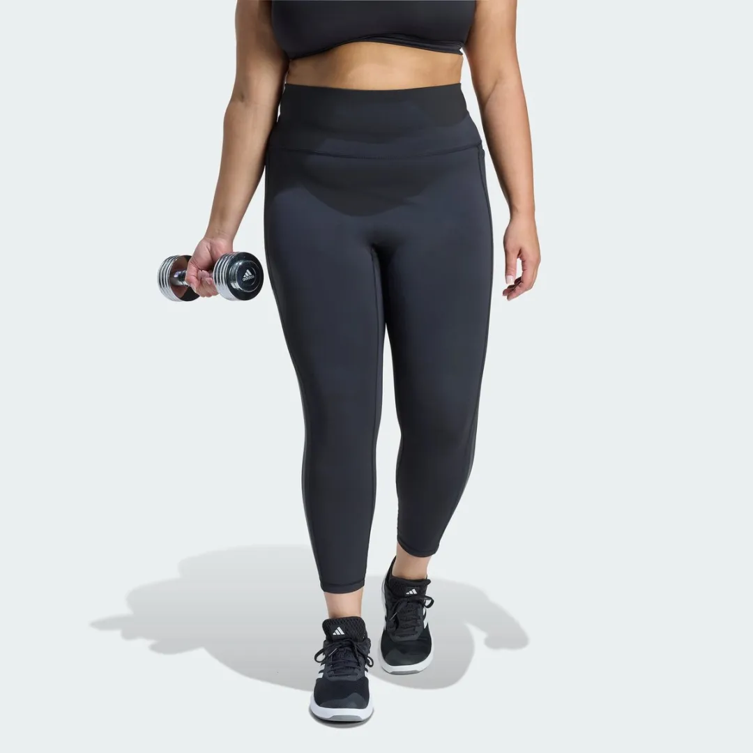 adidas Performance Optime 3-Stripes 7/8 Workoutlegging XXXXL - Zwart - afbeelding 6 van 6