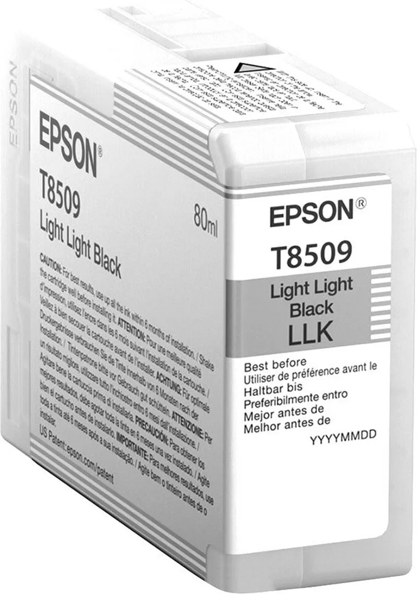 Epson T8509 C13T850900 Inktcartridge - Licht Zwart