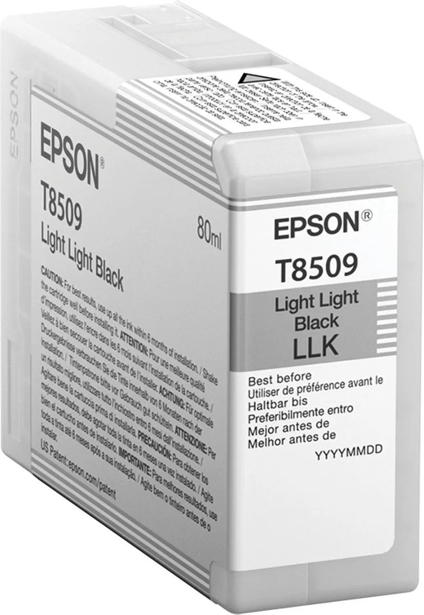 Epson T8509 C13T850900 Inktcartridge - Licht Zwart