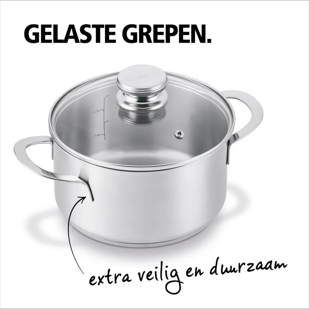 Brabantia Enjoyment Kookpan 24cm - RVS - Glazen deksel - Inductie - afbeelding 6 van 6
