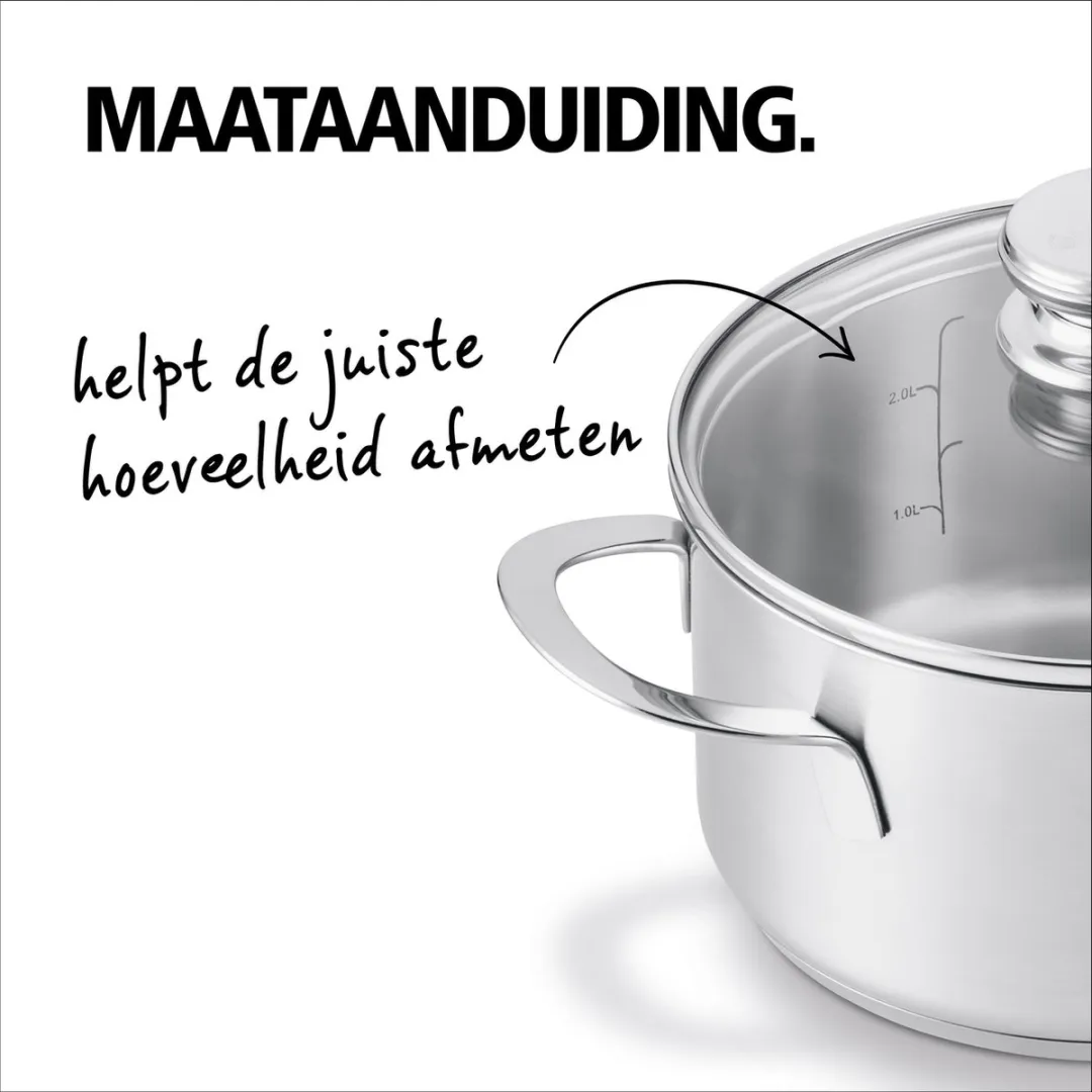 Brabantia Enjoyment Kookpan 24cm - RVS - Glazen deksel - Inductie