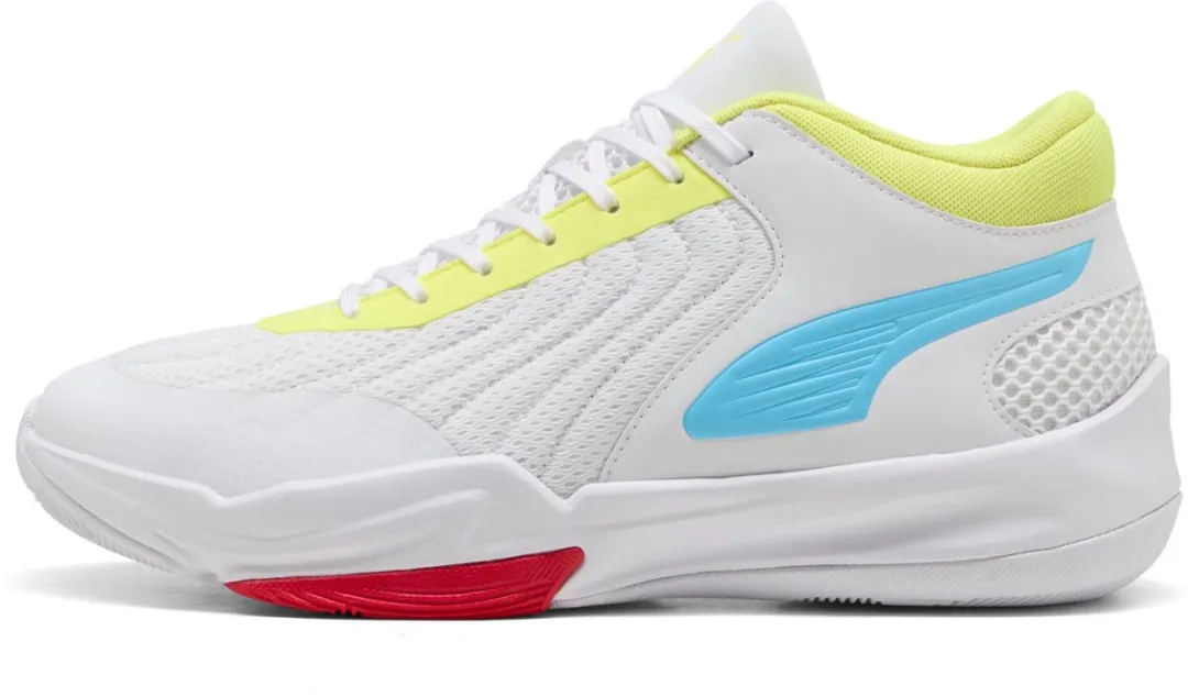 PUMA Court Pro 2 Indoor Schoenen - Wit/Blauw - Maat 42 - afbeelding 2 van 6