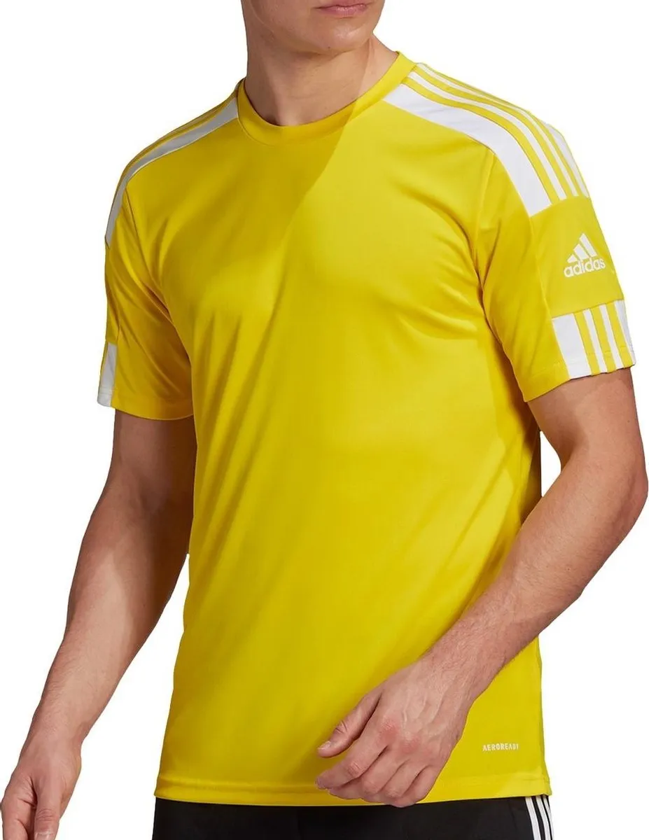 adidas Squadra 21 Sportshirt GN5728 - XXL - Geel/Wit - afbeelding 6 van 6