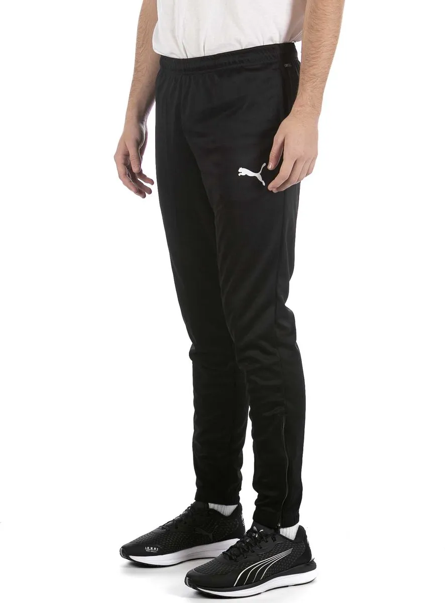 PUMA TeamRISE Poly Trainingsbroek Heren - S - Puma Black-White