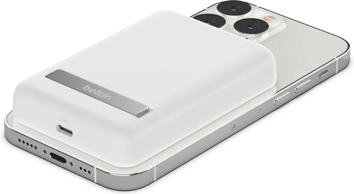 Belkin BPD004BTWT Draadloze Powerbank 5000mAh - MagSafe - Wit