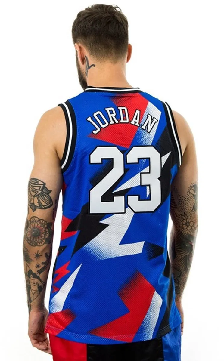 Nike X PSG Jordan Tenue Basketbal - S - Blauw/Rood/Zwart