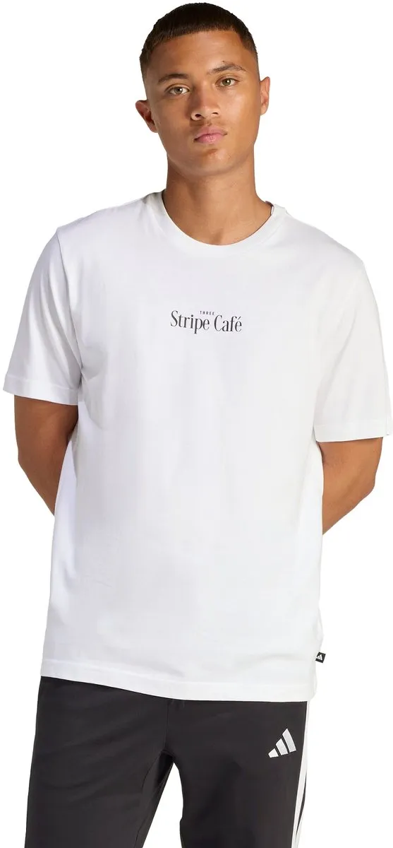 Adidas Coffee Cafe Donut Box Graphic T-shirt - XL - Wit