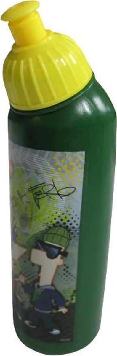 Disney Phineas & Ferb Bidon 400ml - Groen
