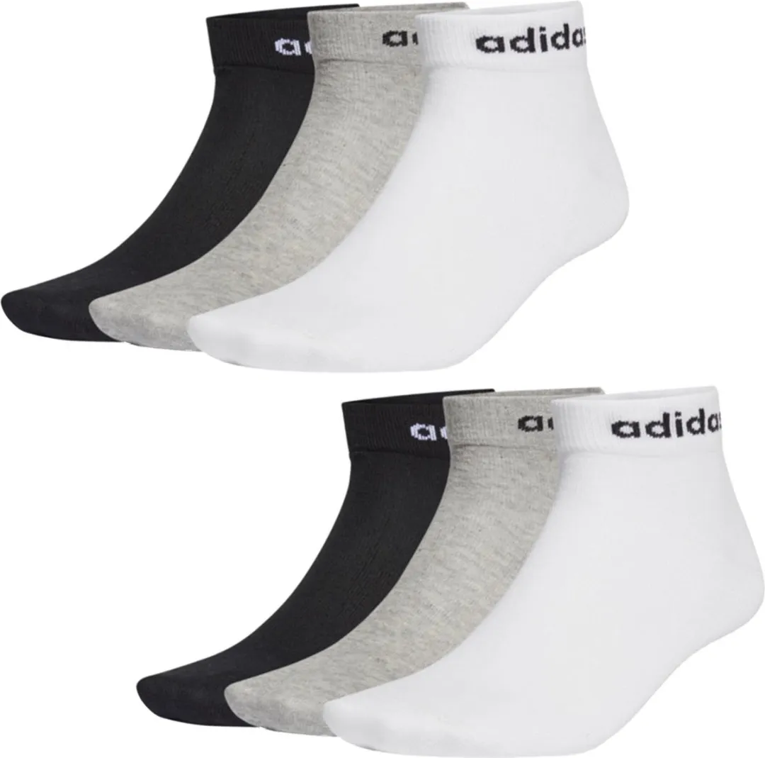 adidas NC Ankle Performance Sokken 6 Paar - 40-42 - Wit