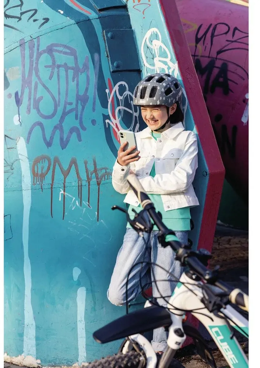 ABUS Youn-I 2.0 Fietshelm - Grijs - Maat S