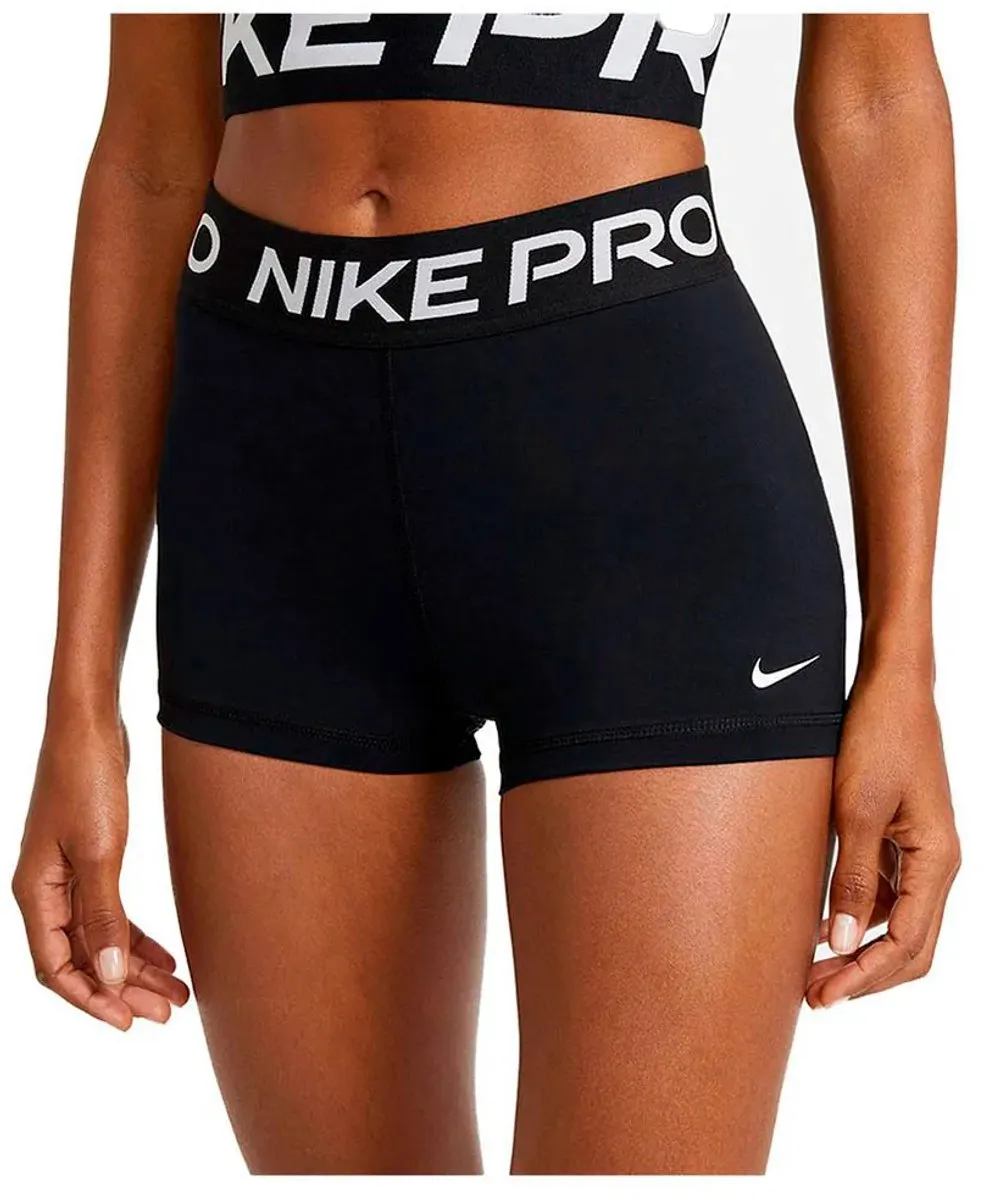 Nike Pro 365 3In Sportbroek Dames L - Zwart