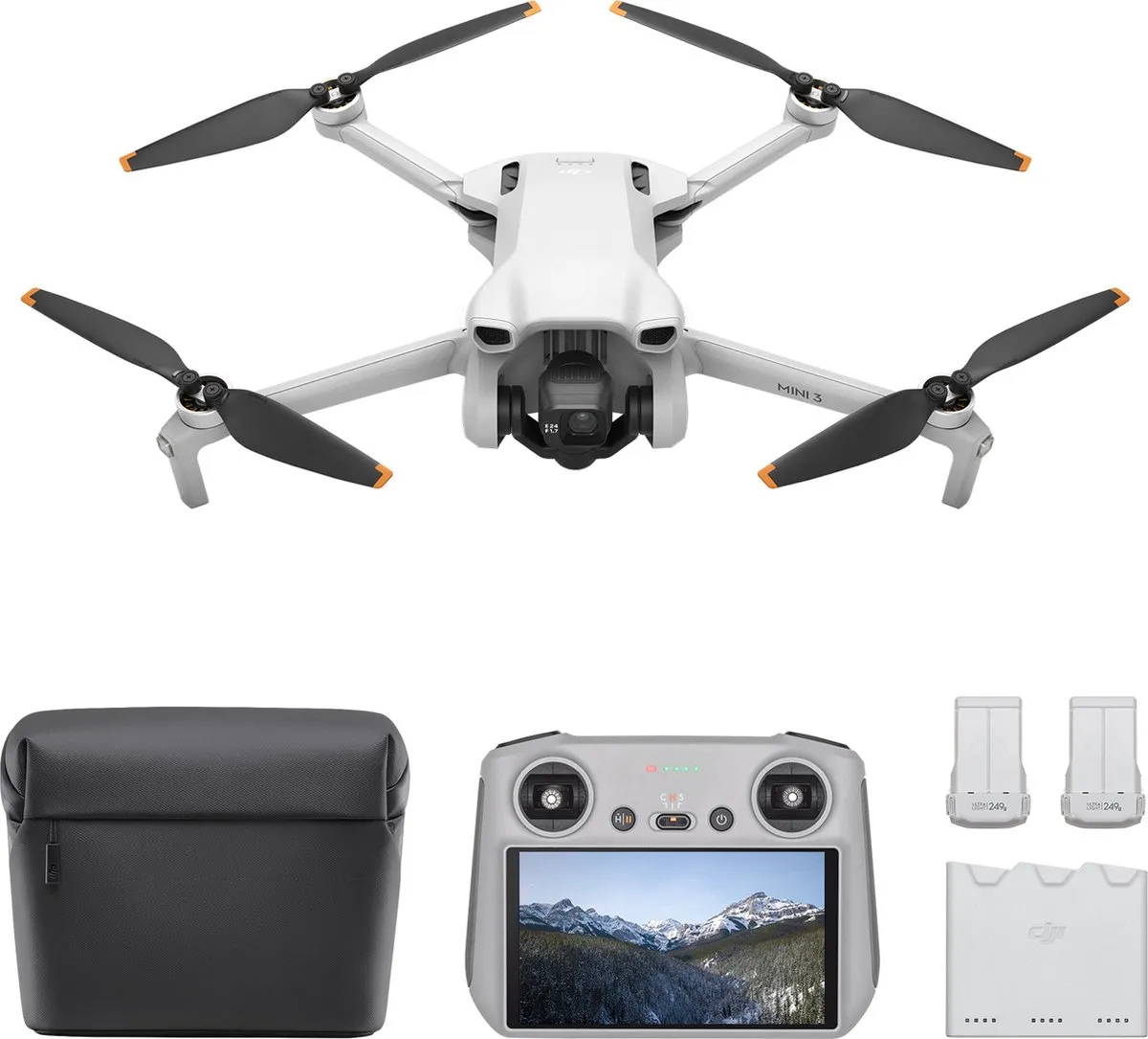 DJI Mini 3 - Drone - Fly More Combo - Met DJI RC Smart Remote Controller
