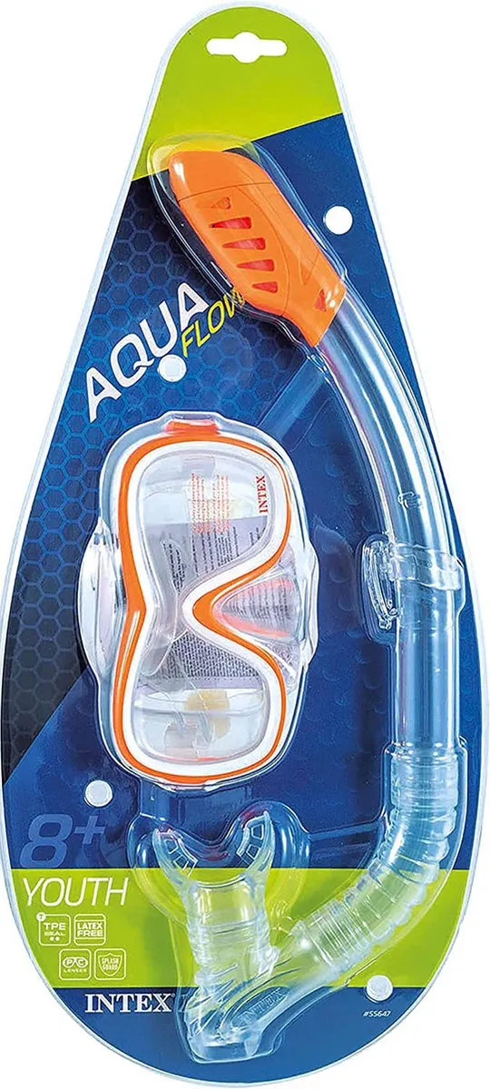 Intex Aquaflow Sport Wave Rider Snorkelset - Oranje