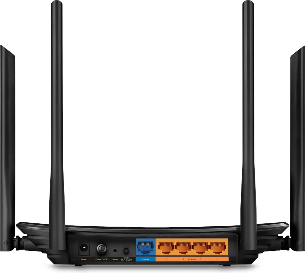 TP-Link AC1200 Dual-Band Router - 4x Gigabit LAN - Zwart