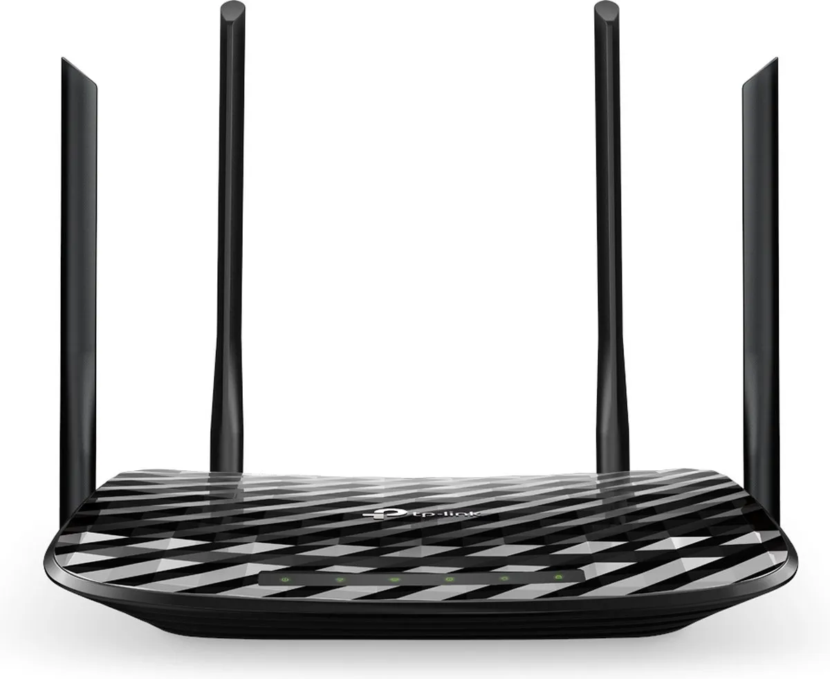 TP-Link AC1200 Dual-Band Router - 4x Gigabit LAN - Zwart