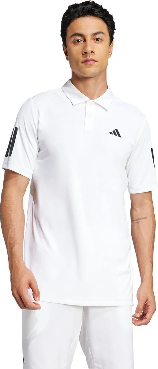 adidas Performance Club Tennis 3-Stripes Poloshirt L - Wit