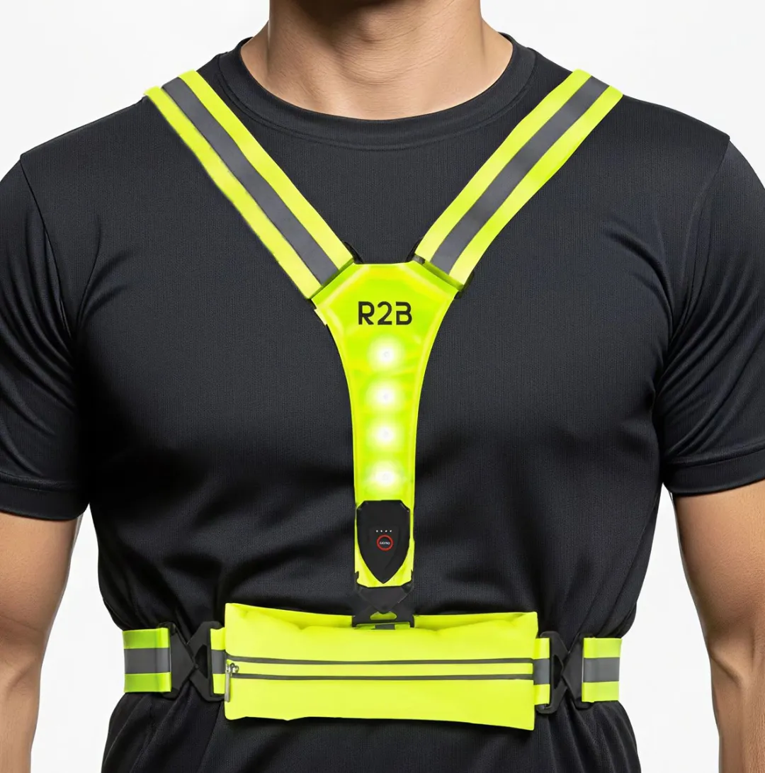 R2B Hardloopvest Neongeel