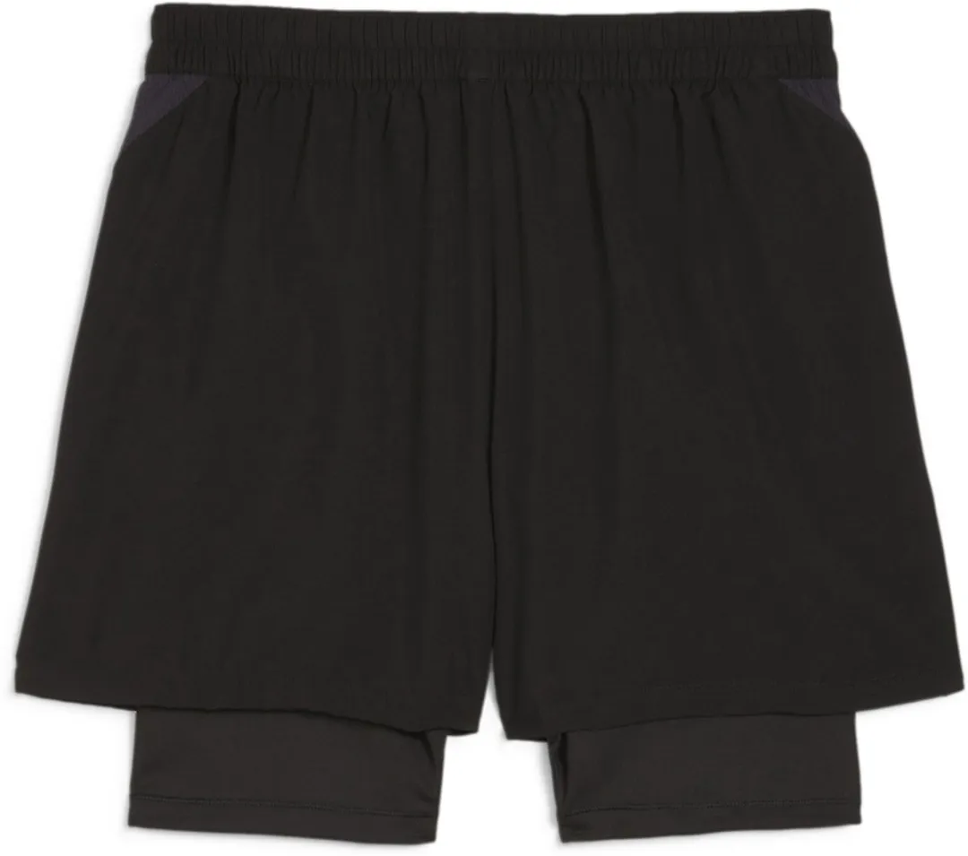 PUMA TeamGoal 2in1 Sportshort 658774 - XL - Zwart/Wit