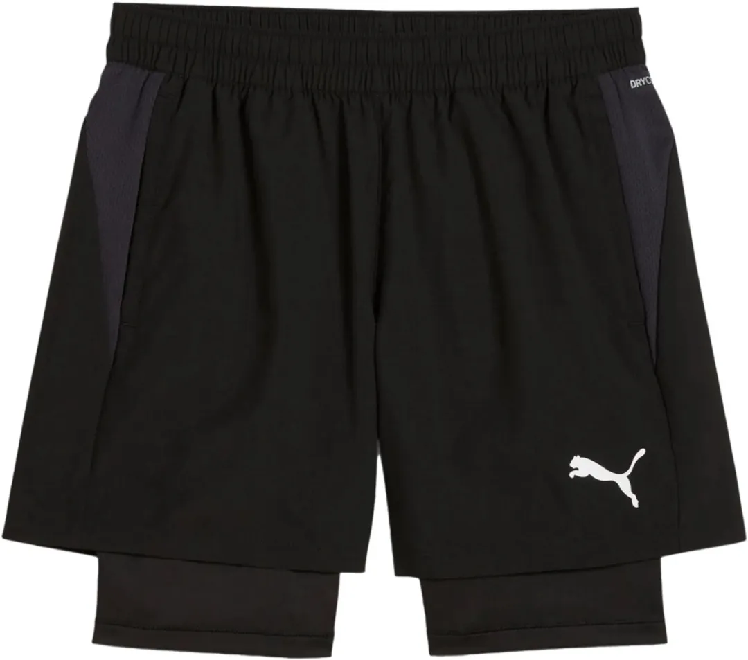 PUMA TeamGoal 2in1 Sportshort 658774 - XL - Zwart/Wit