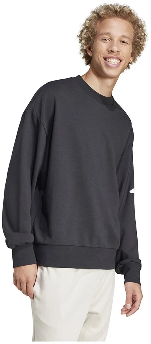adidas Essentials Loose Fit 3 Bar Logo Sweatshirt - Zwart