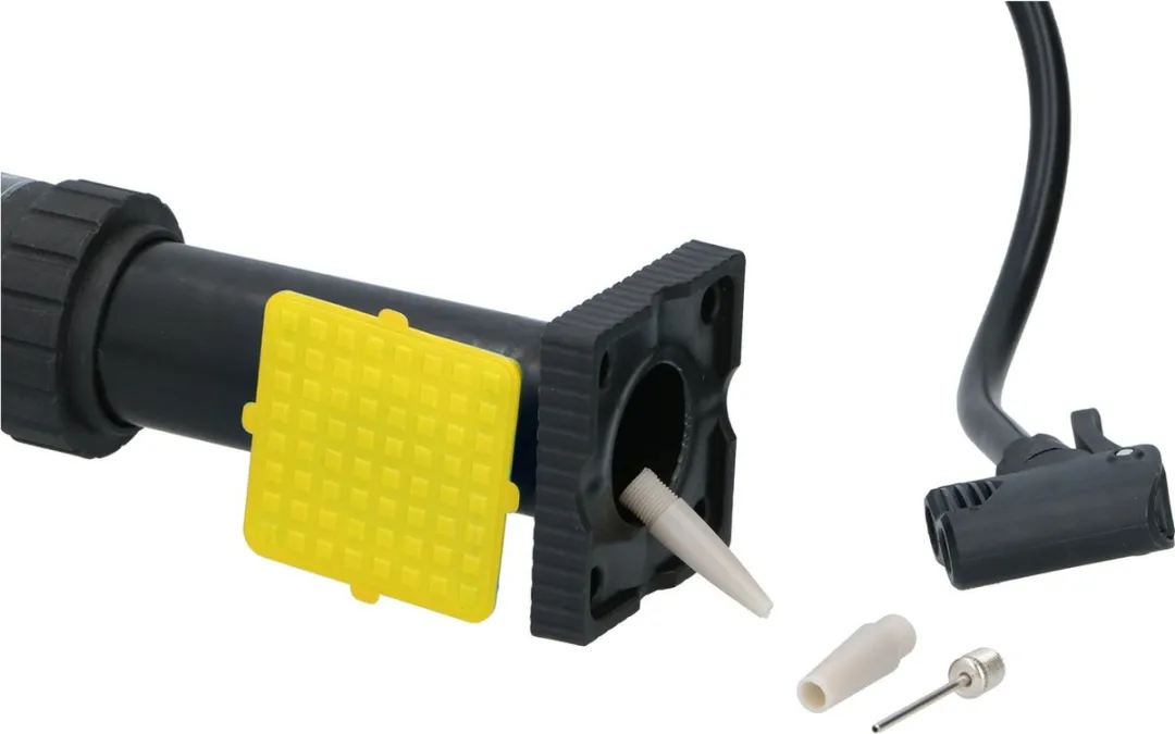 Dunlop Mini Voetpomp - 466g - Zwart/Geel