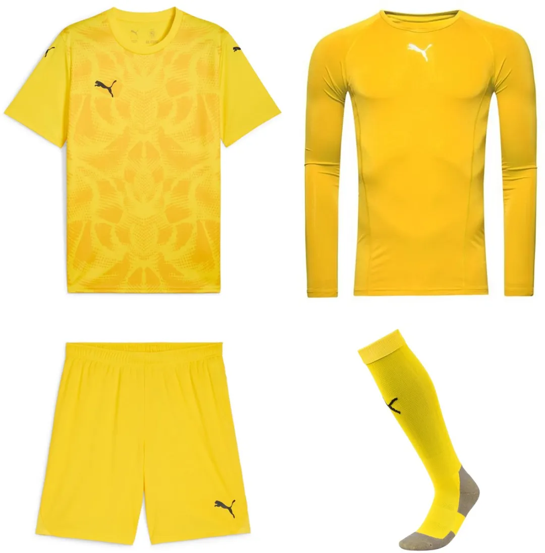 PUMA Team Ultimate Keeperstenue 164 - Fluoro Geel