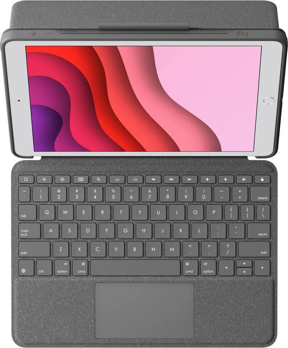 Logitech Combo Touch voor iPad 7e generatie - Grijs