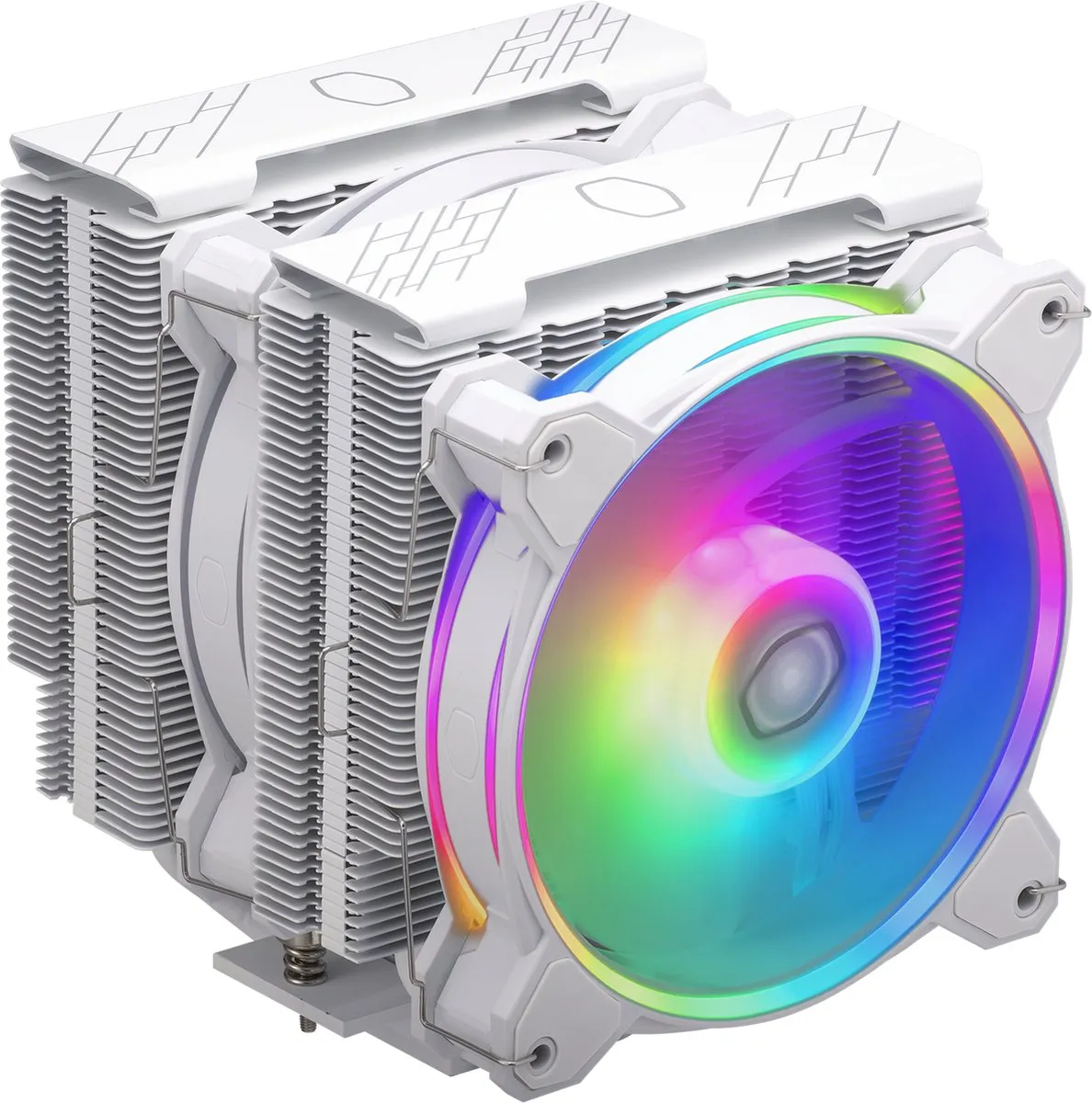 Cooler Master Hyper 622 Halo White RR-D6WW-20PA-R1 - 2x 120mm ARGB - afbeelding 6 van 6