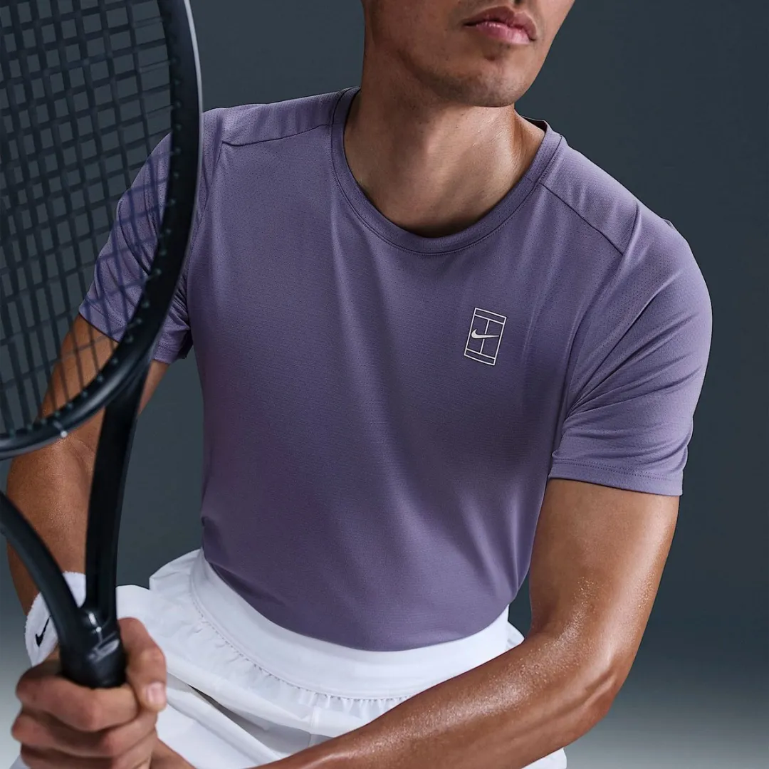 Nike Court Advantage Shirt Heren XL - Zwart