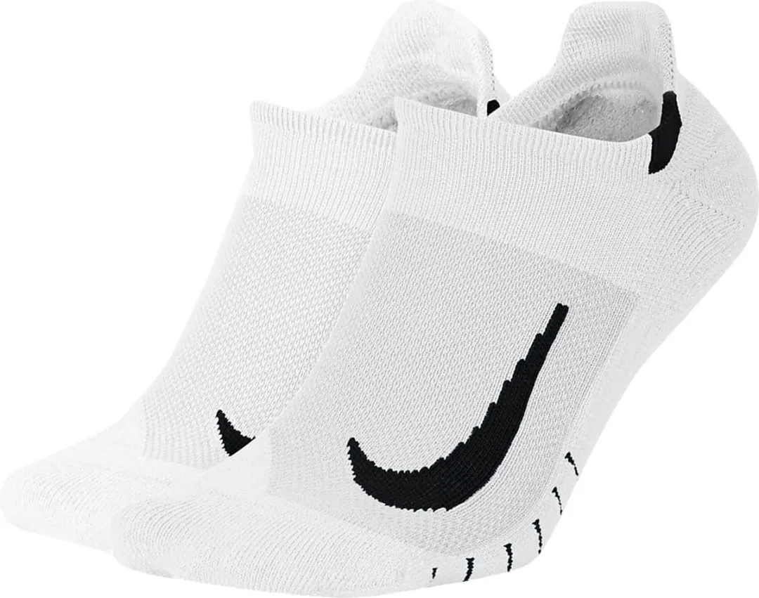 Nike Multiplier Running No Show Sokken 34-38 - Wit