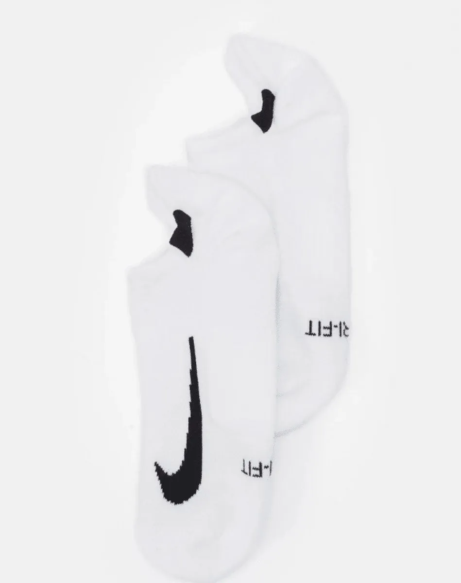 Nike Multiplier Running No Show Sokken 34-38 - Wit