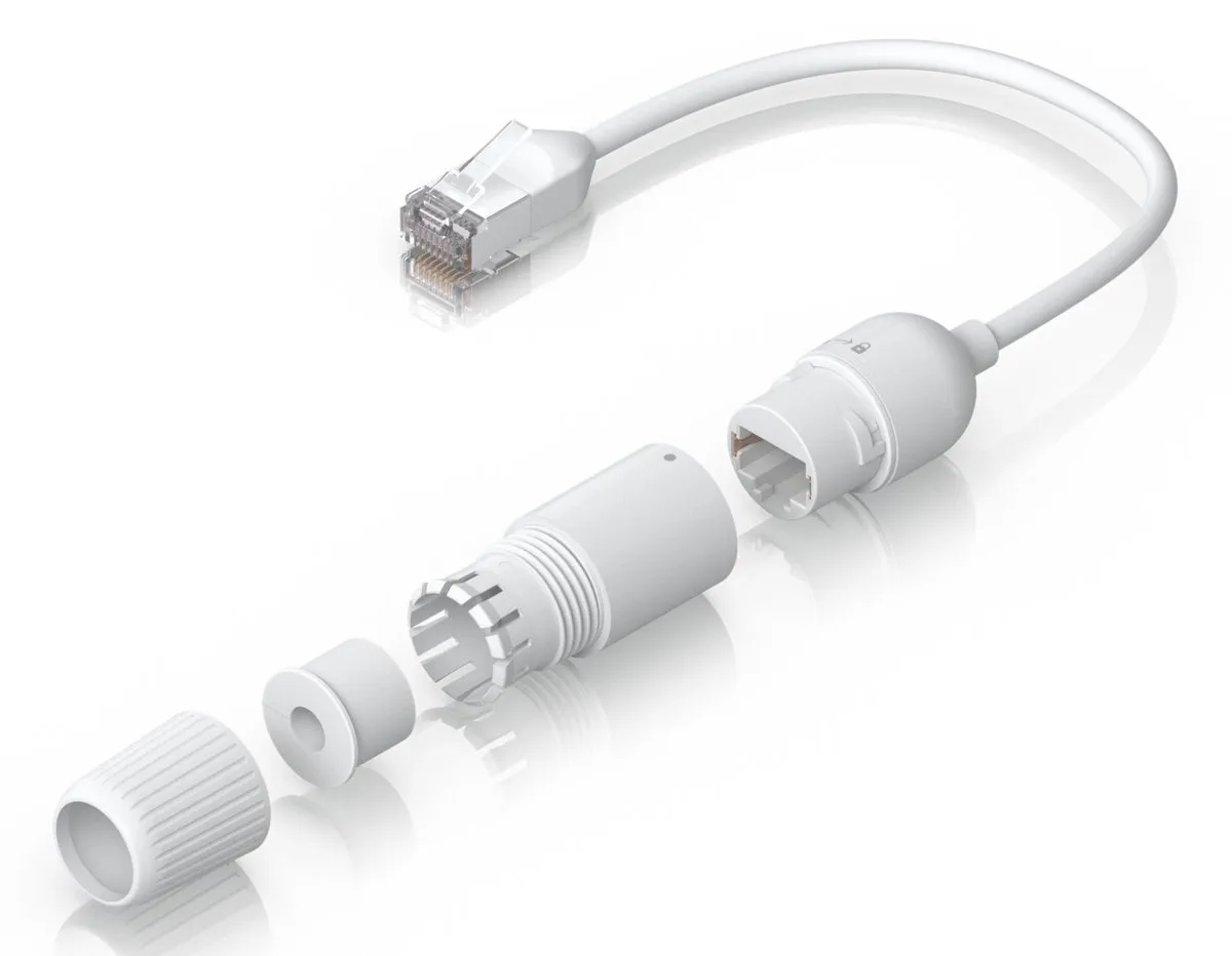 Ubiquiti UACC-CABLE-EXTENDER-C6A Netwerkkabel - Wit - 0,185m - 2 Stuks