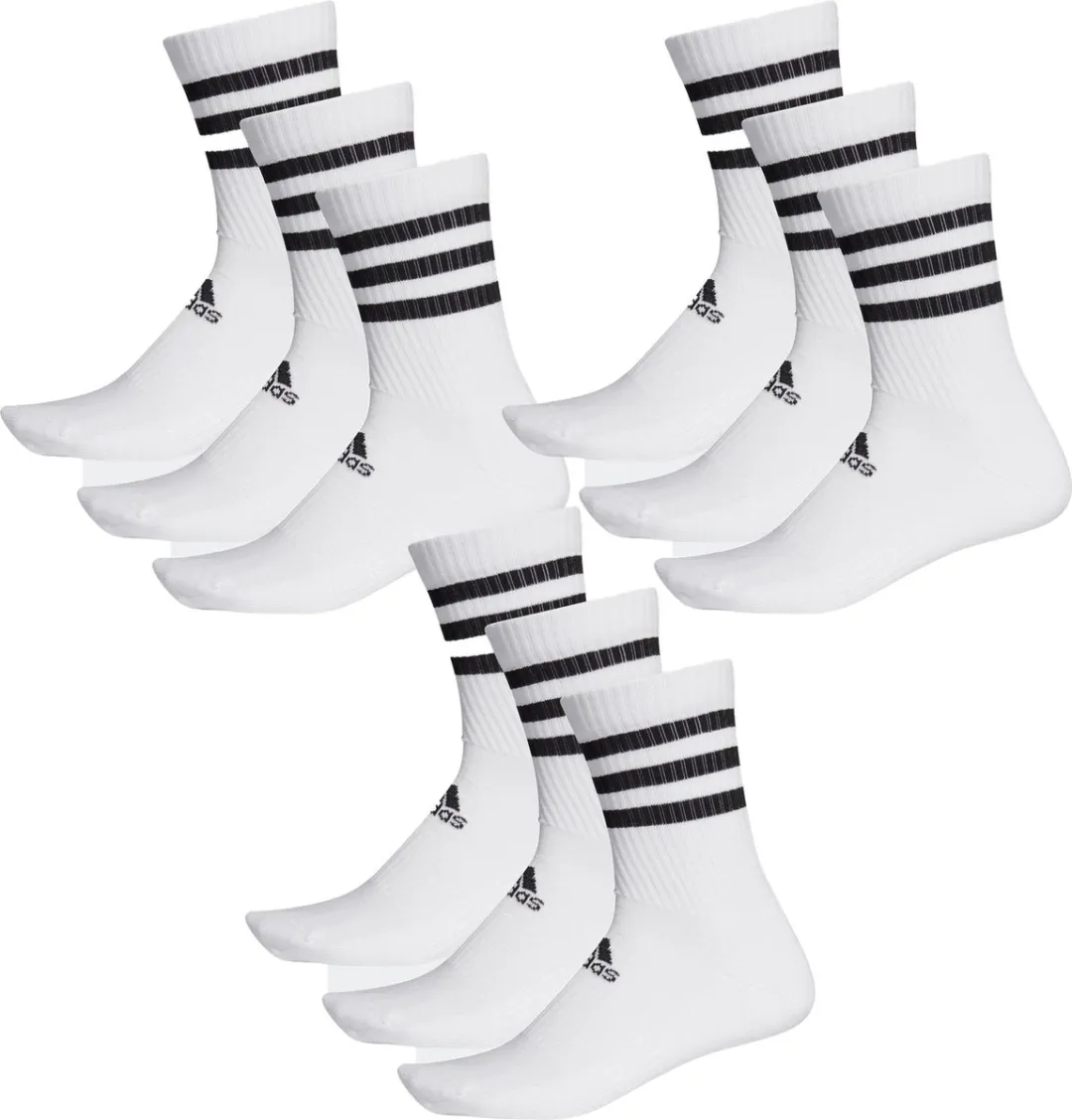 adidas CSH Crew Tennissokken 9 Stuks - Maat 46-48