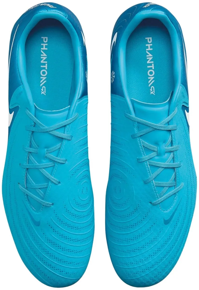 Nike Phantom GX II Academy FG/MG Voetbalschoenen - 47 - Blauw/Wit