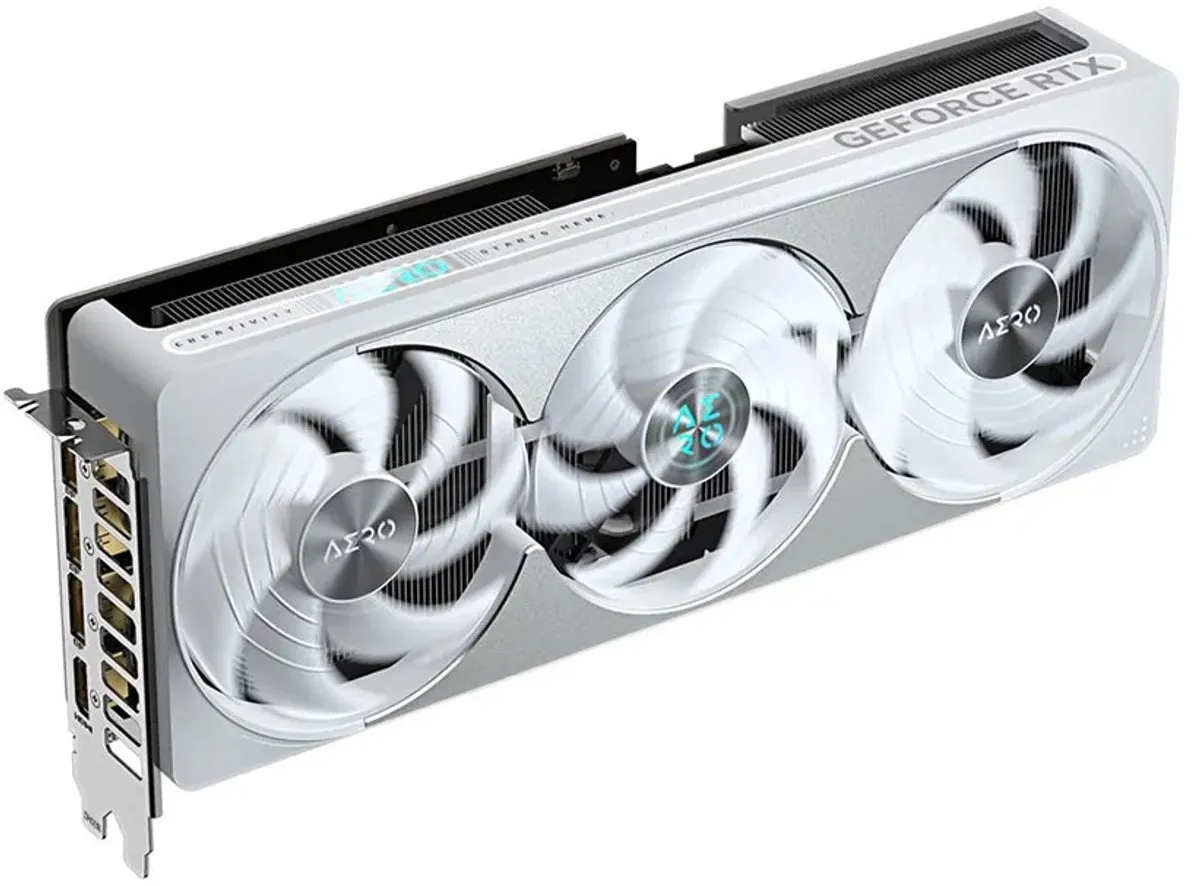 Gigabyte GeForce RTX 5080 AERO OC SFF Videokaart 16GB - GV-N5080AERO OC-16GD - Wit